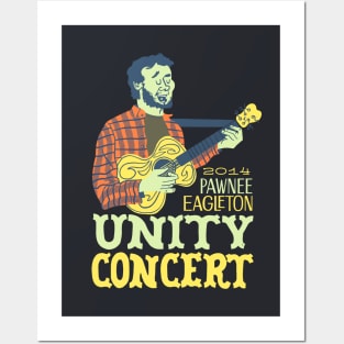 Parks and Rec - Pawnee Eagleton Unity Concert Posters and Art